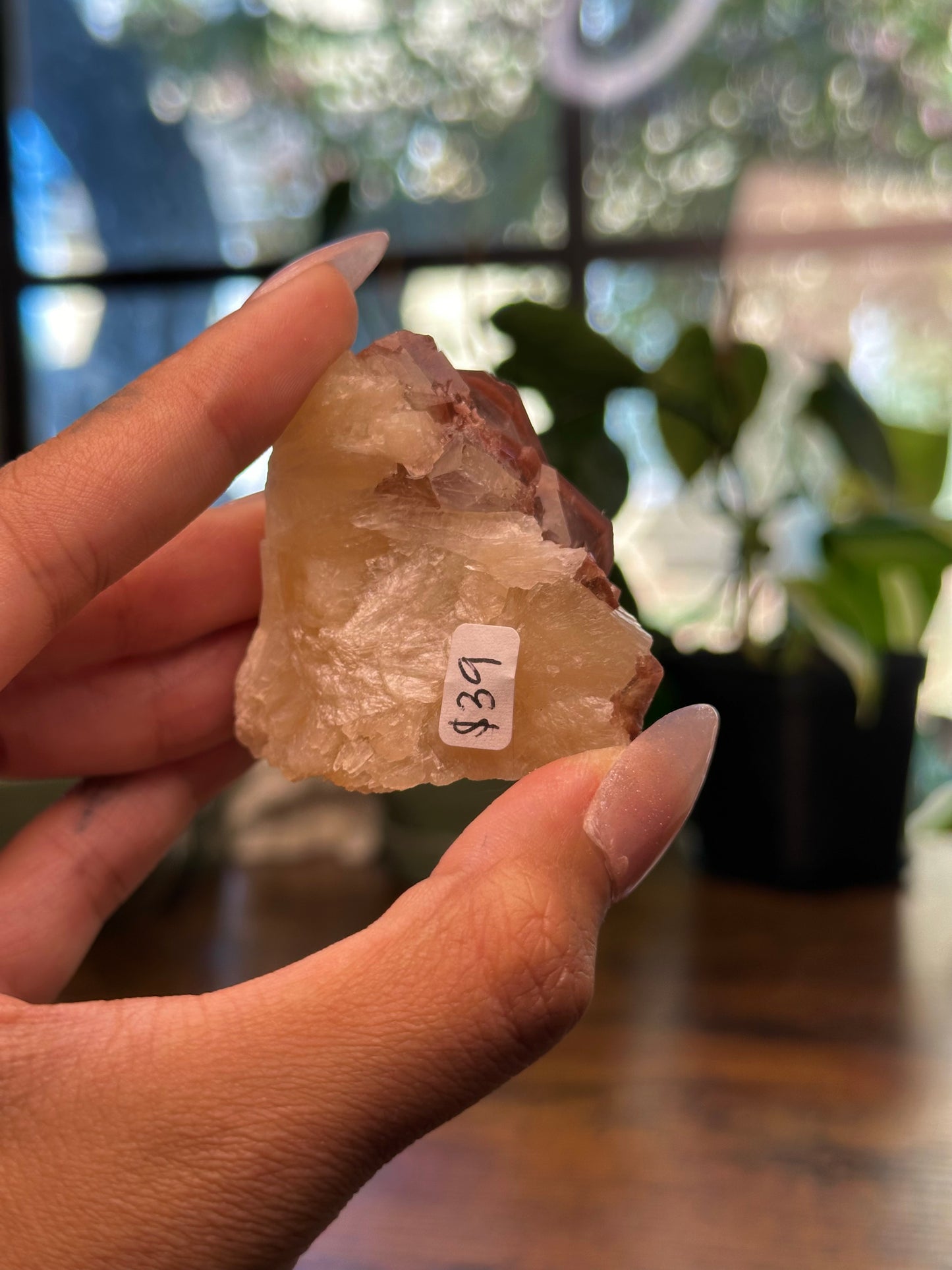 Red and Green Apophyllite with Peach Stilbite 39