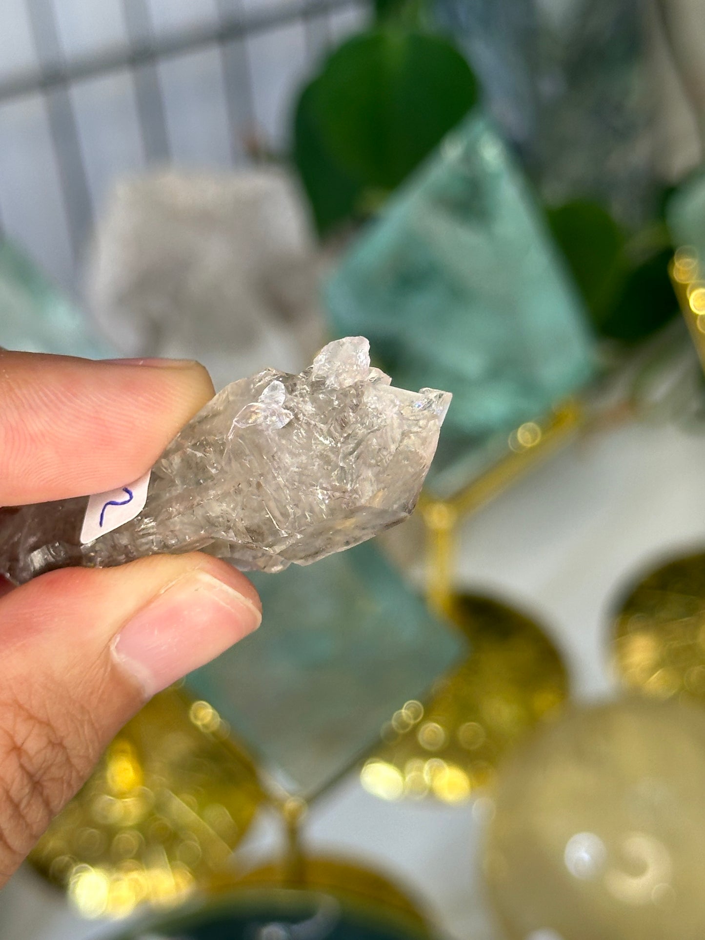 Smoky Elestial Rose Quartz 62