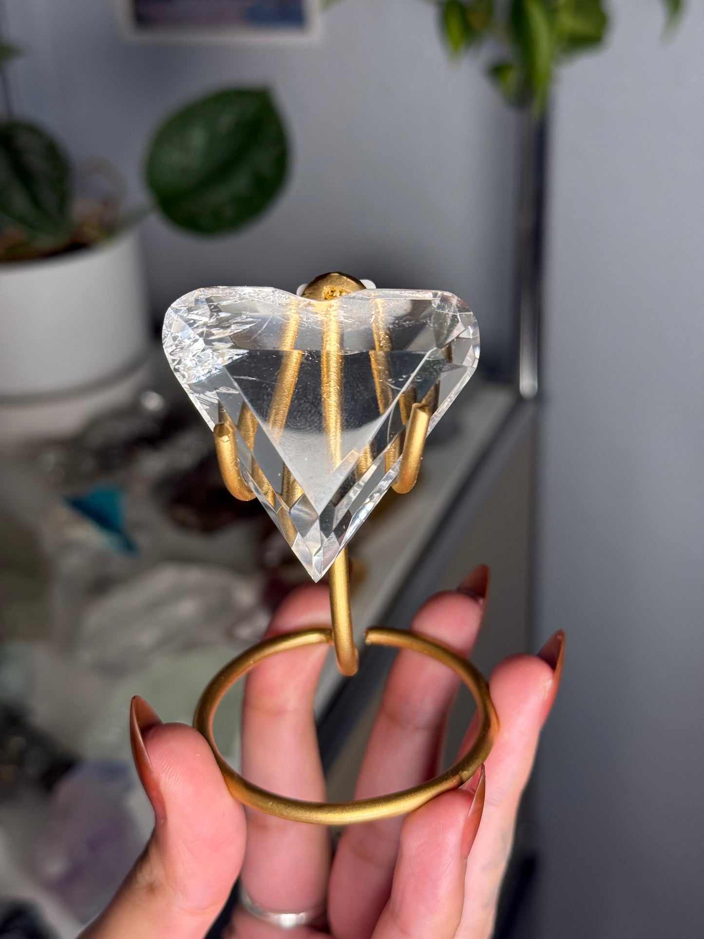 Clear Quartz Heart 34