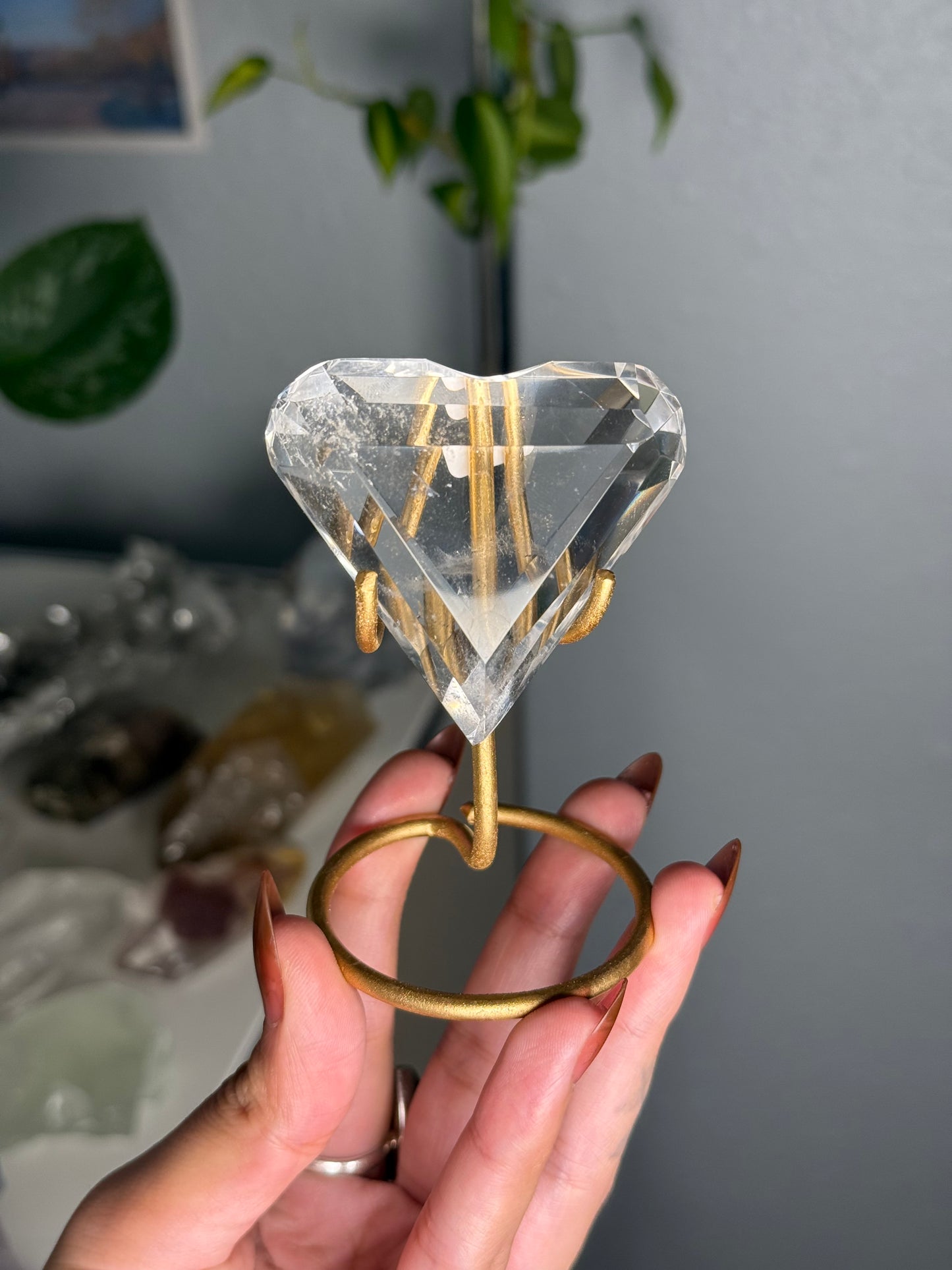 Clear Quartz Heart 52