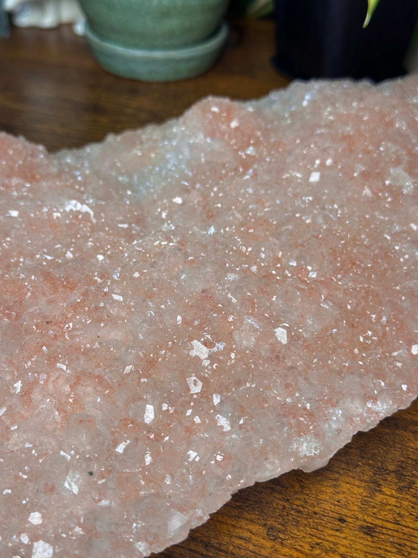 High Quality Pink Apophyllite Crust