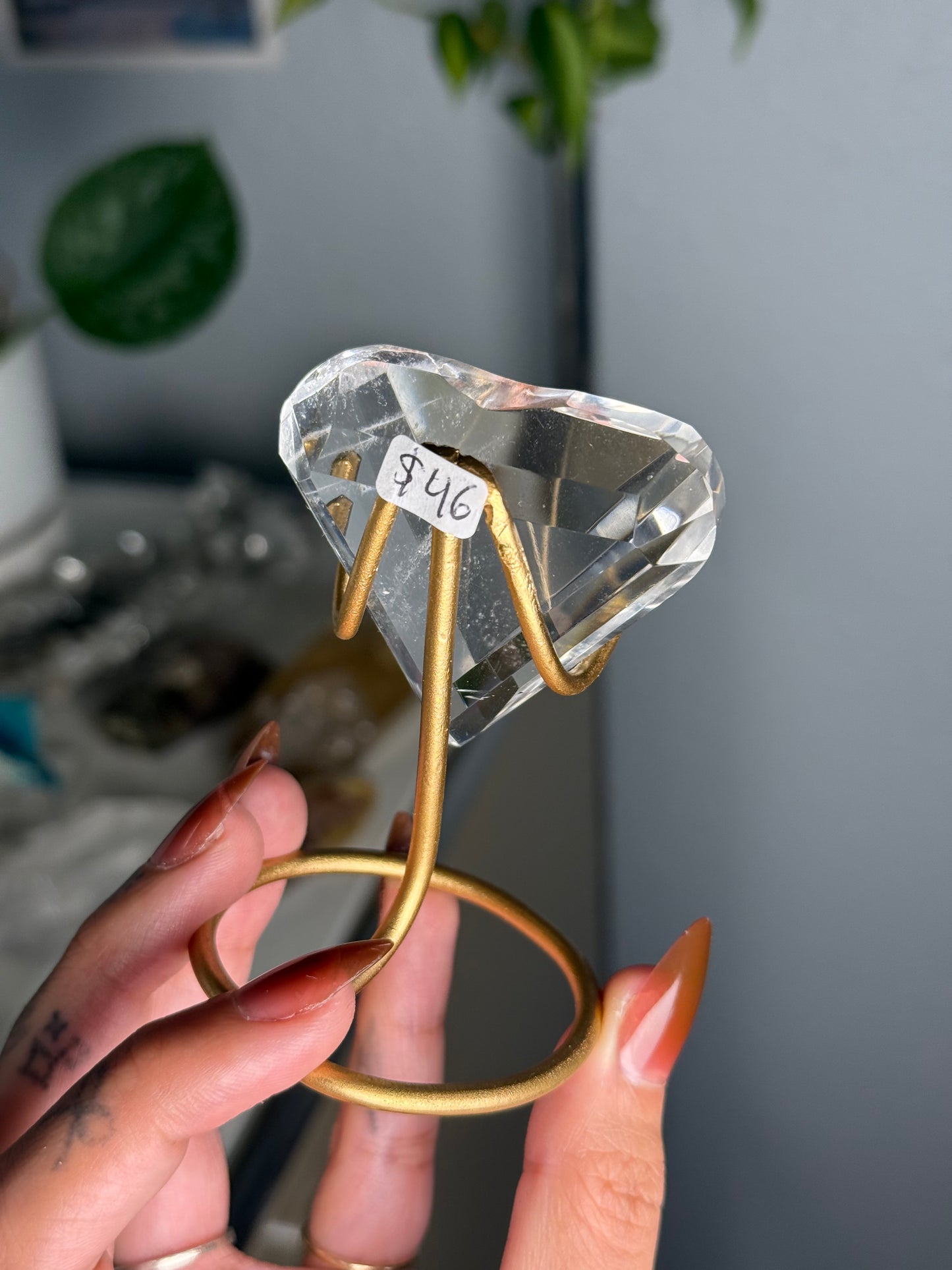 Clear Quartz Heart 46