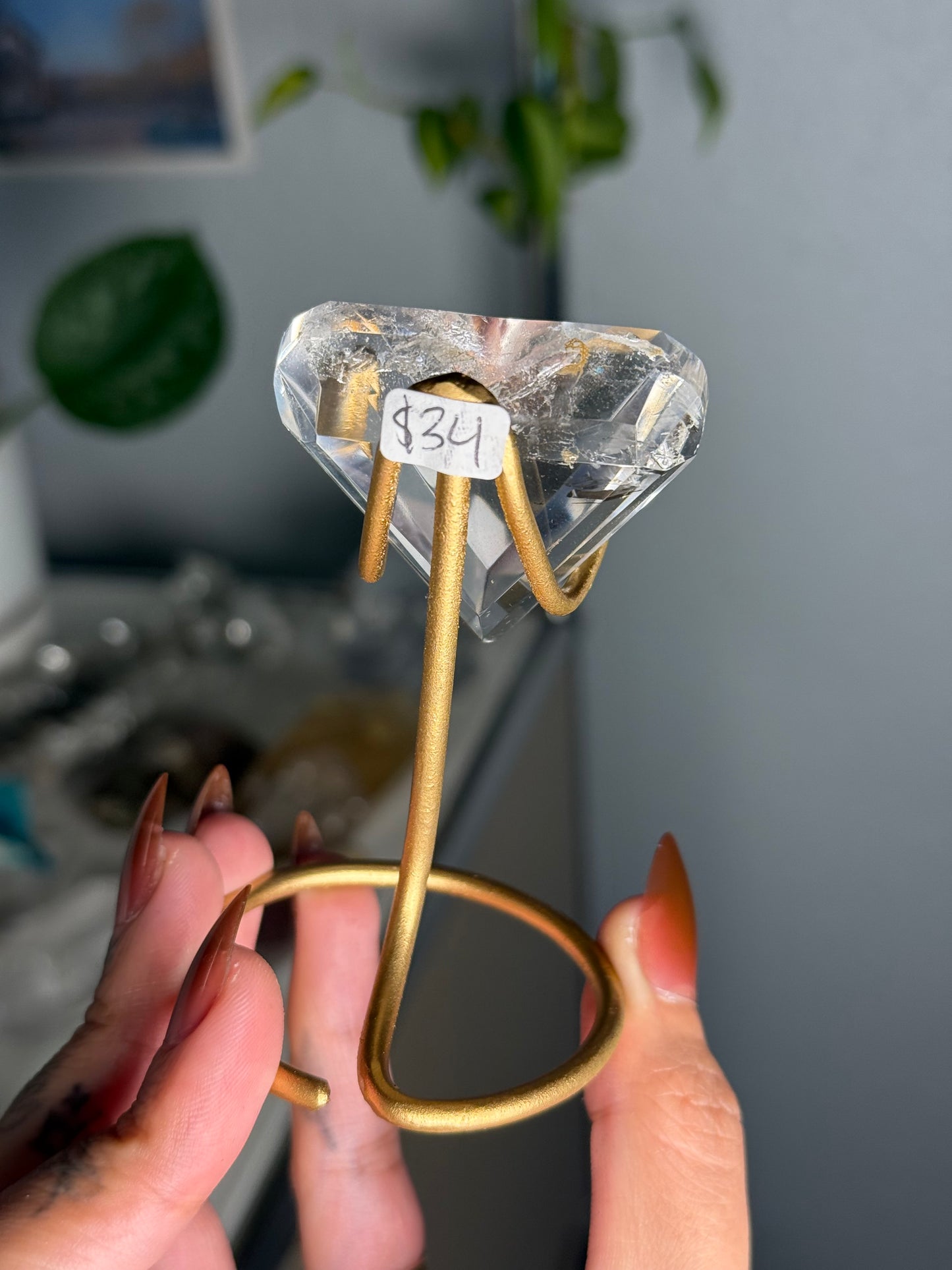 Clear Quartz Heart 34