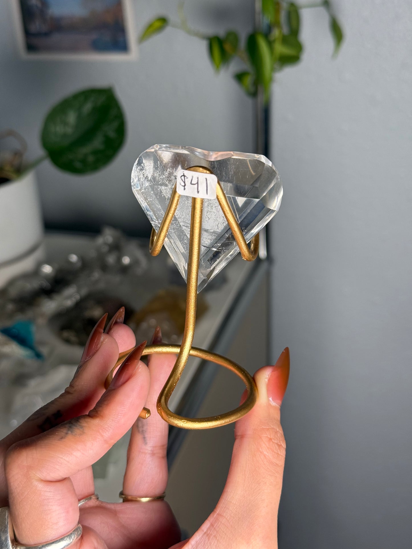 Clear Quartz Heart 41