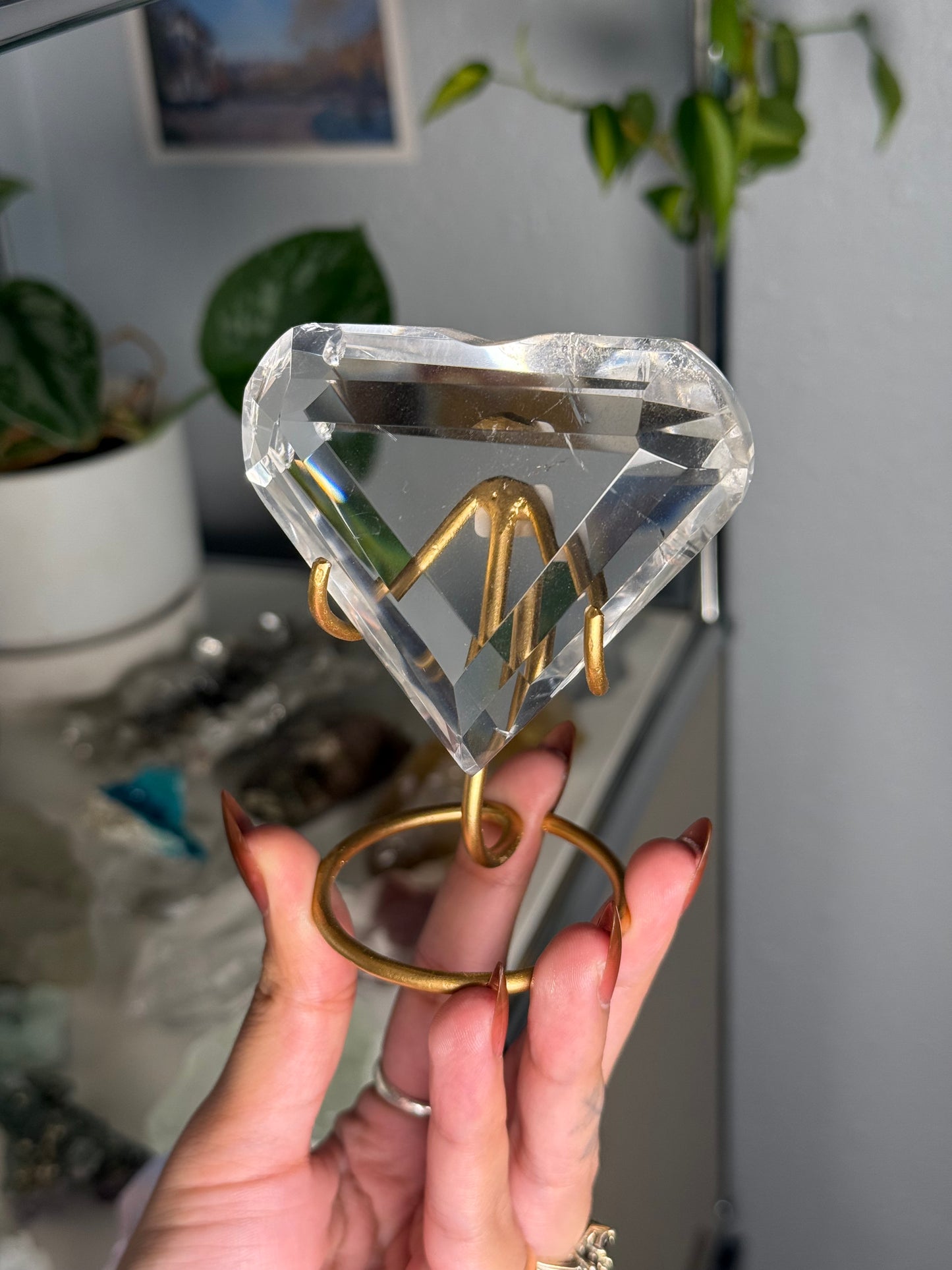 Clear Quartz Heart 101