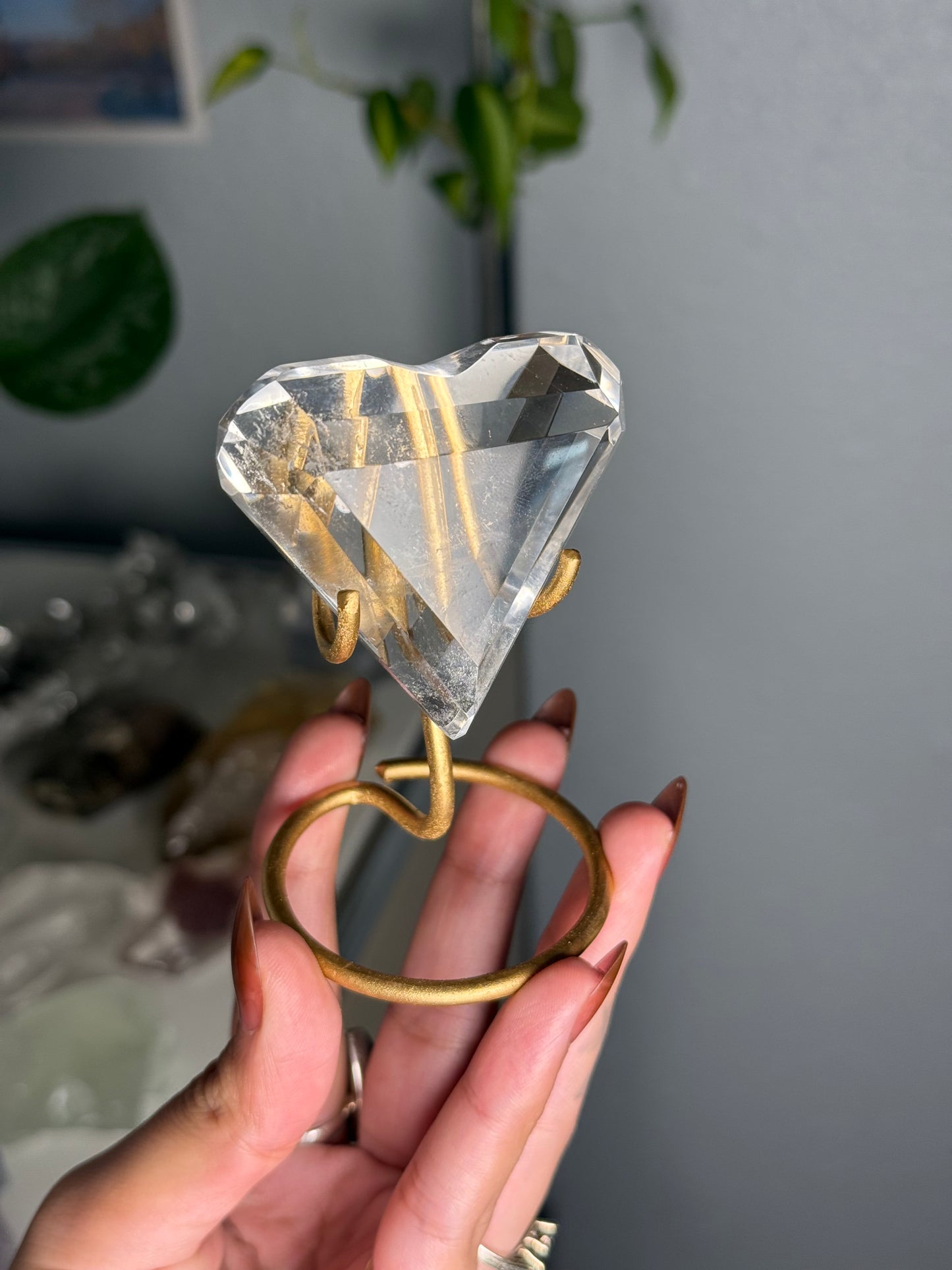 Clear Quartz Heart 52