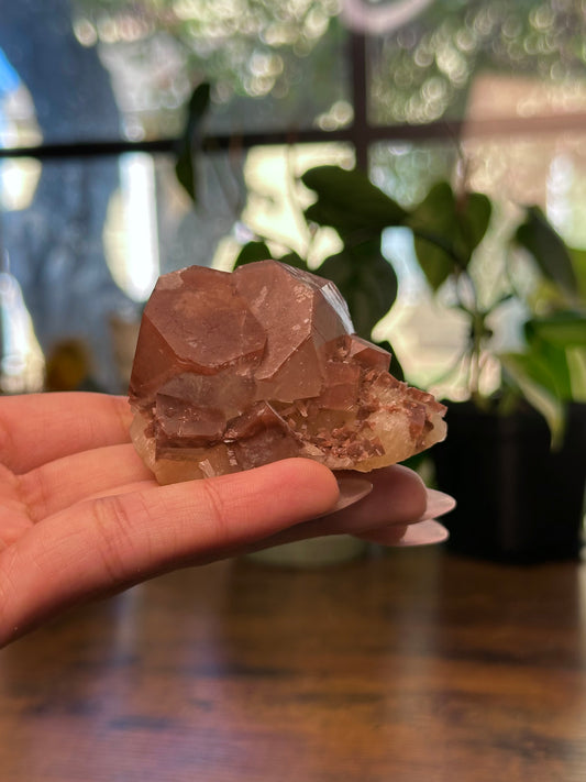 Red and Green Apophyllite with Peach Stilbite 39