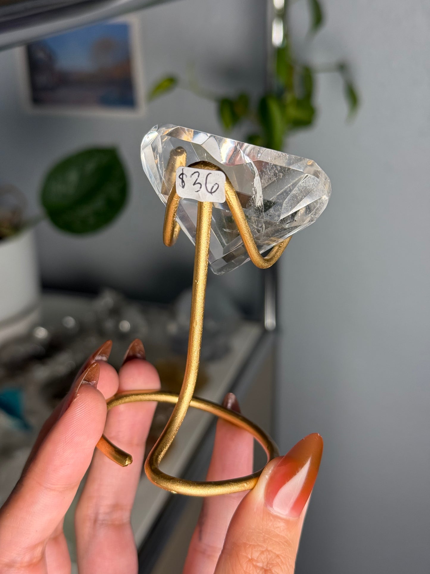 Clear Quartz Heart 36