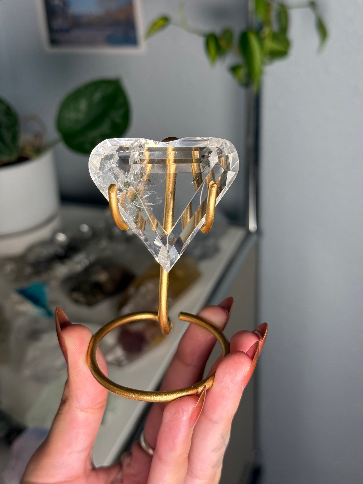 Clear Quartz Heart 36