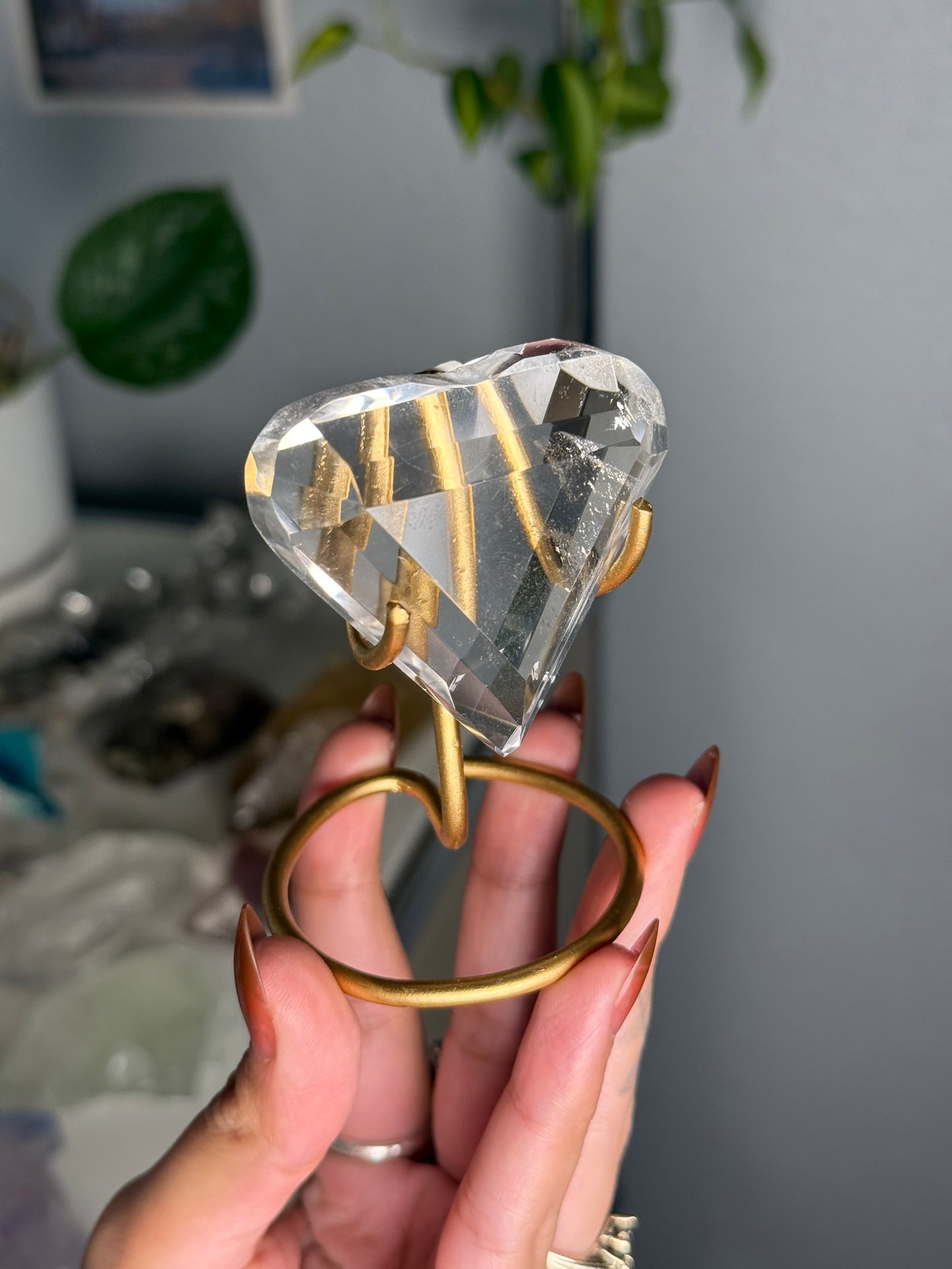 Clear Quartz Heart 46