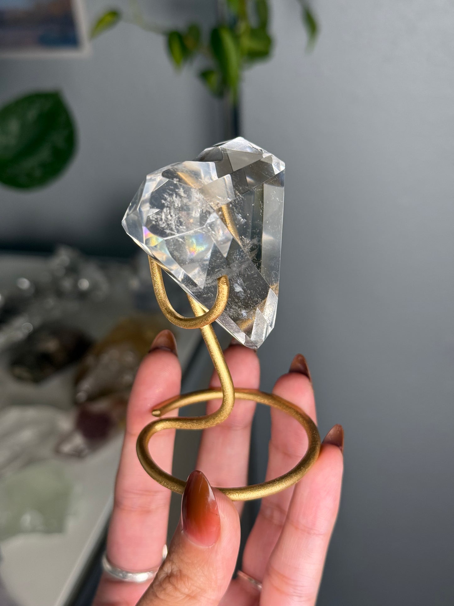 Clear Quartz Heart 52