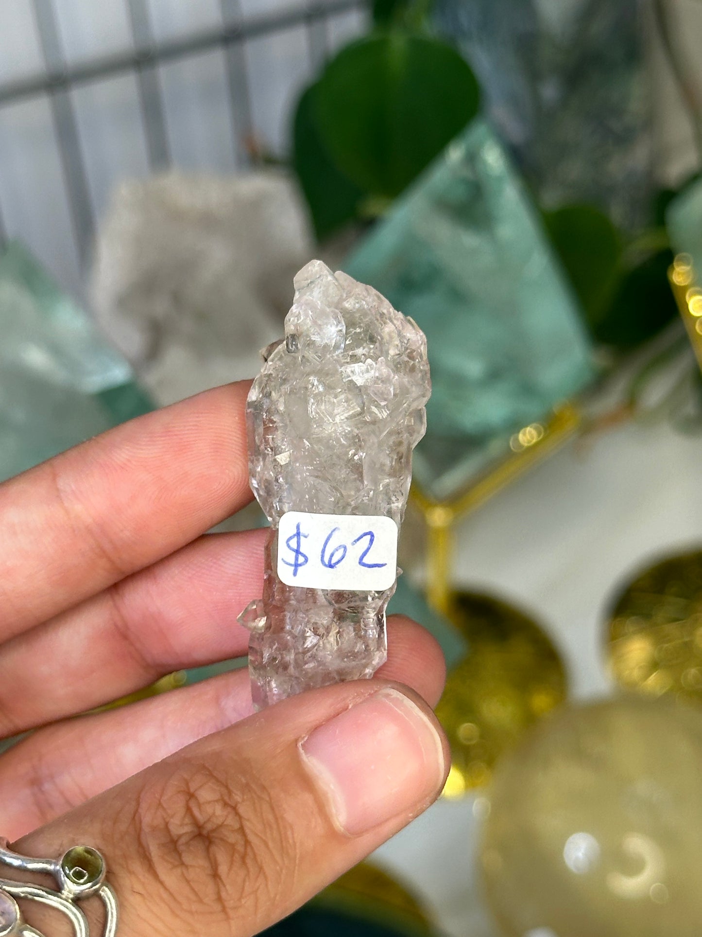 Smoky Elestial Rose Quartz 62