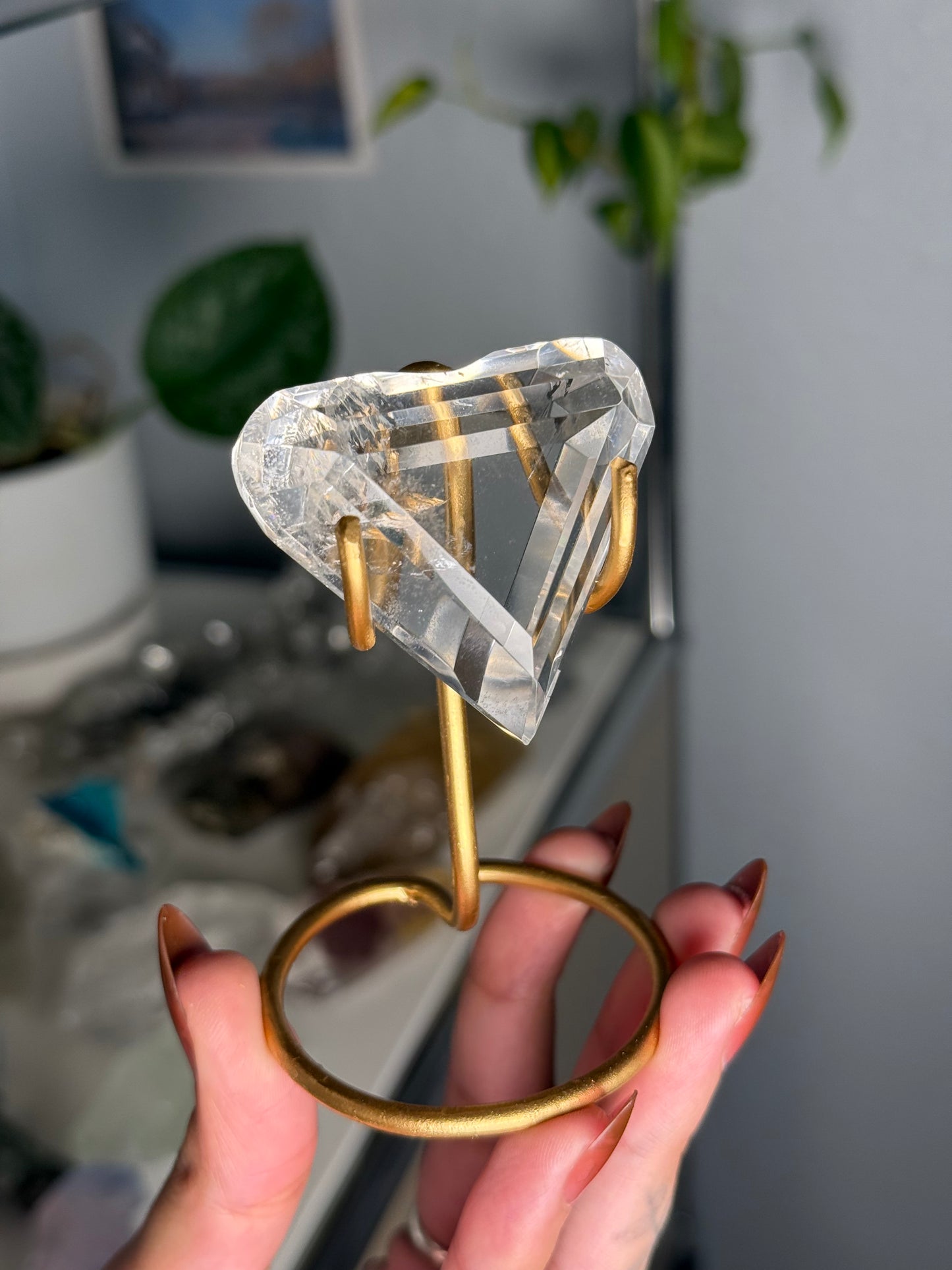 Clear Quartz Heart 36