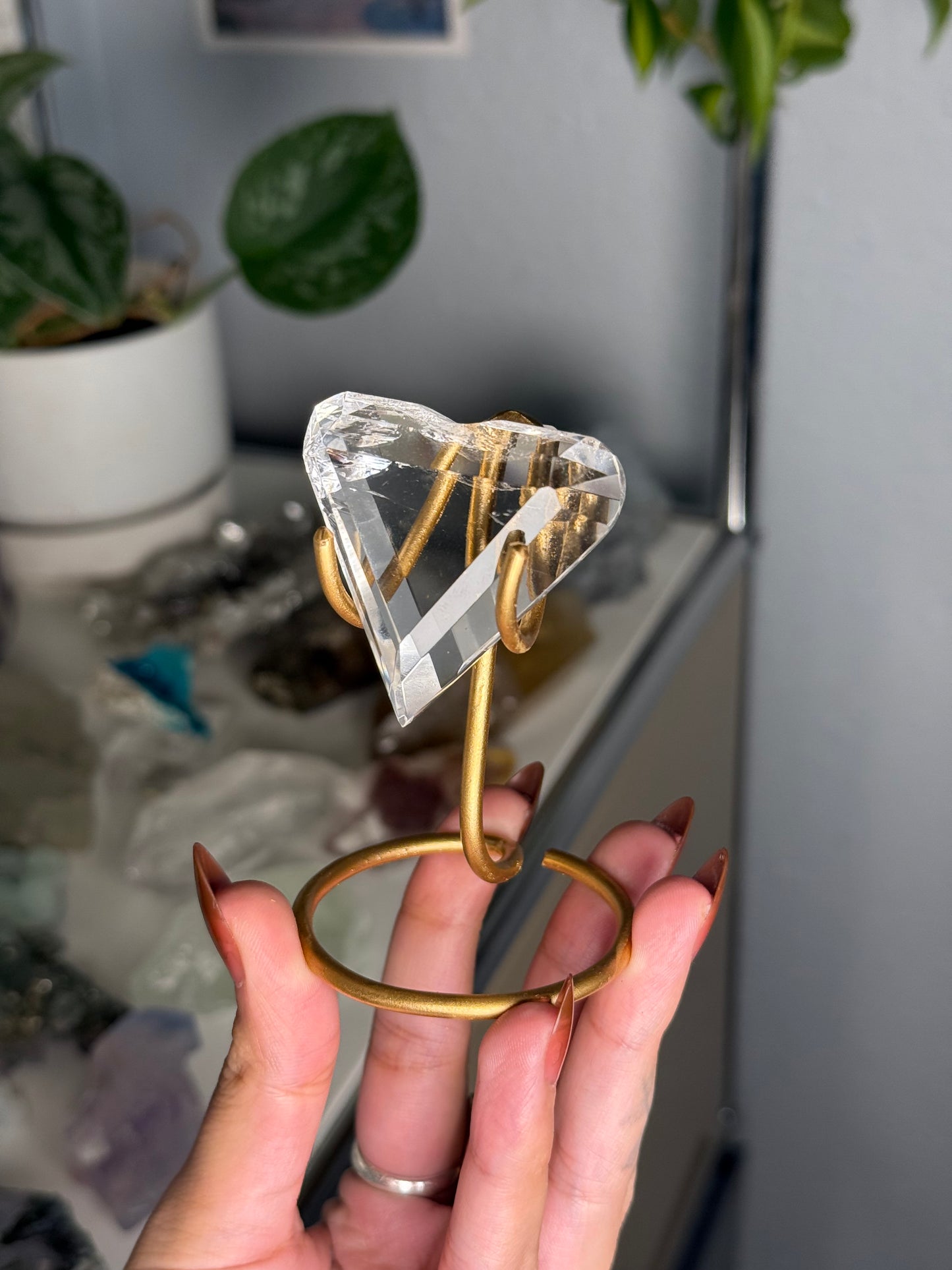 Clear Quartz Heart 34