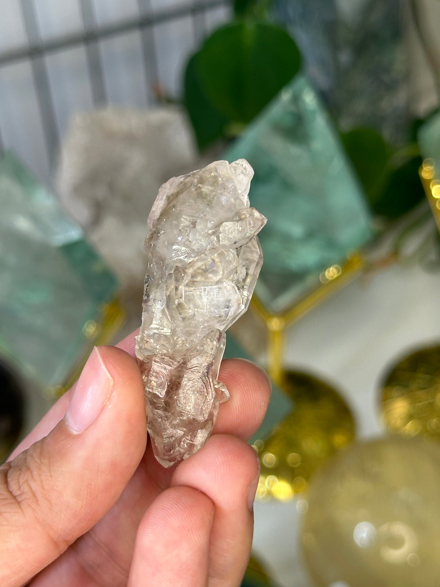 Smoky Elestial Rose Quartz 62