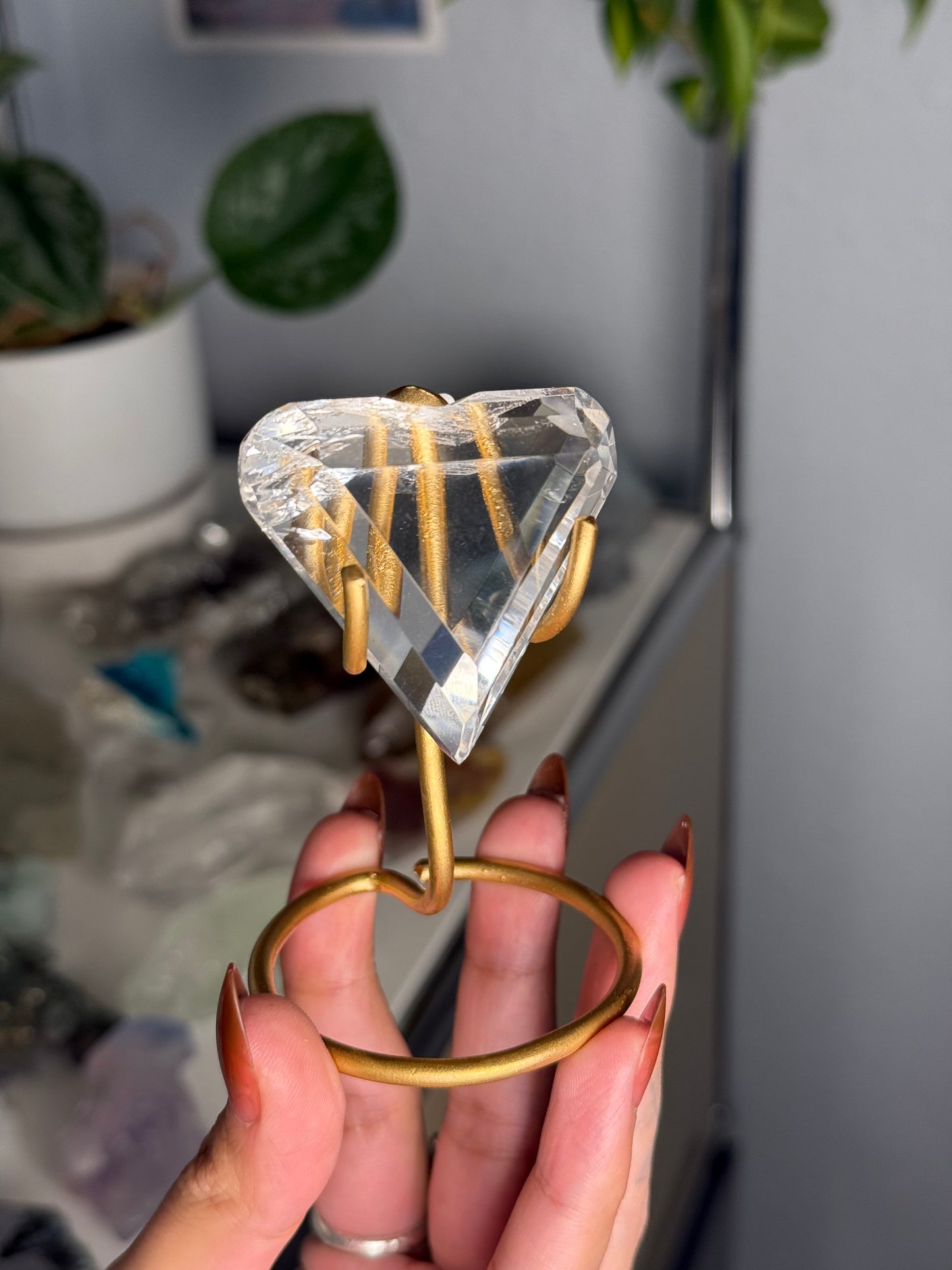 Clear Quartz Heart 34