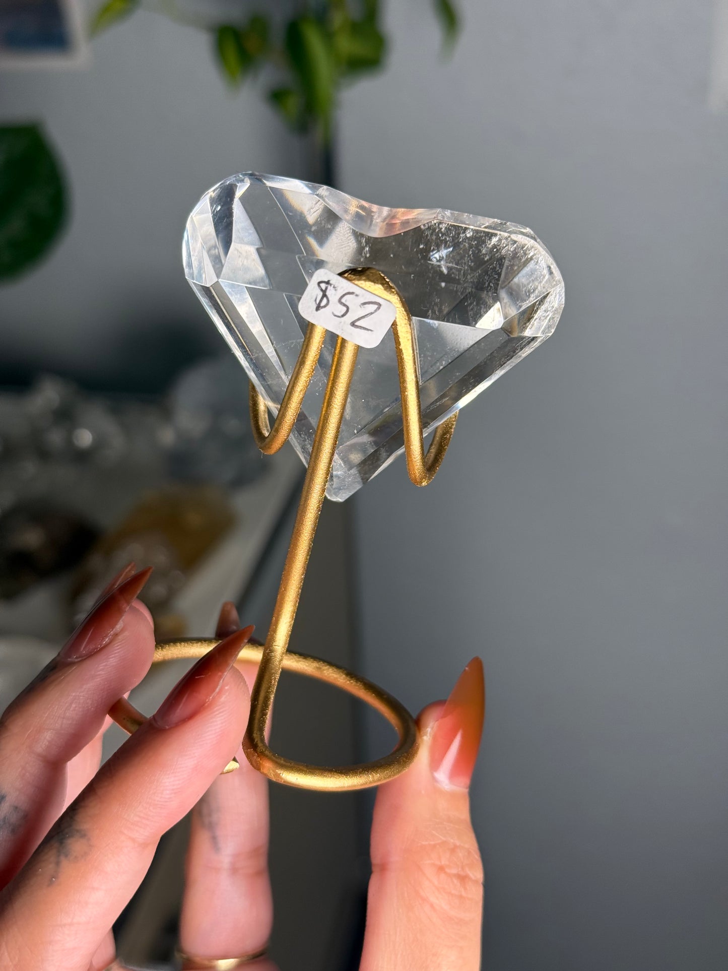 Clear Quartz Heart 52