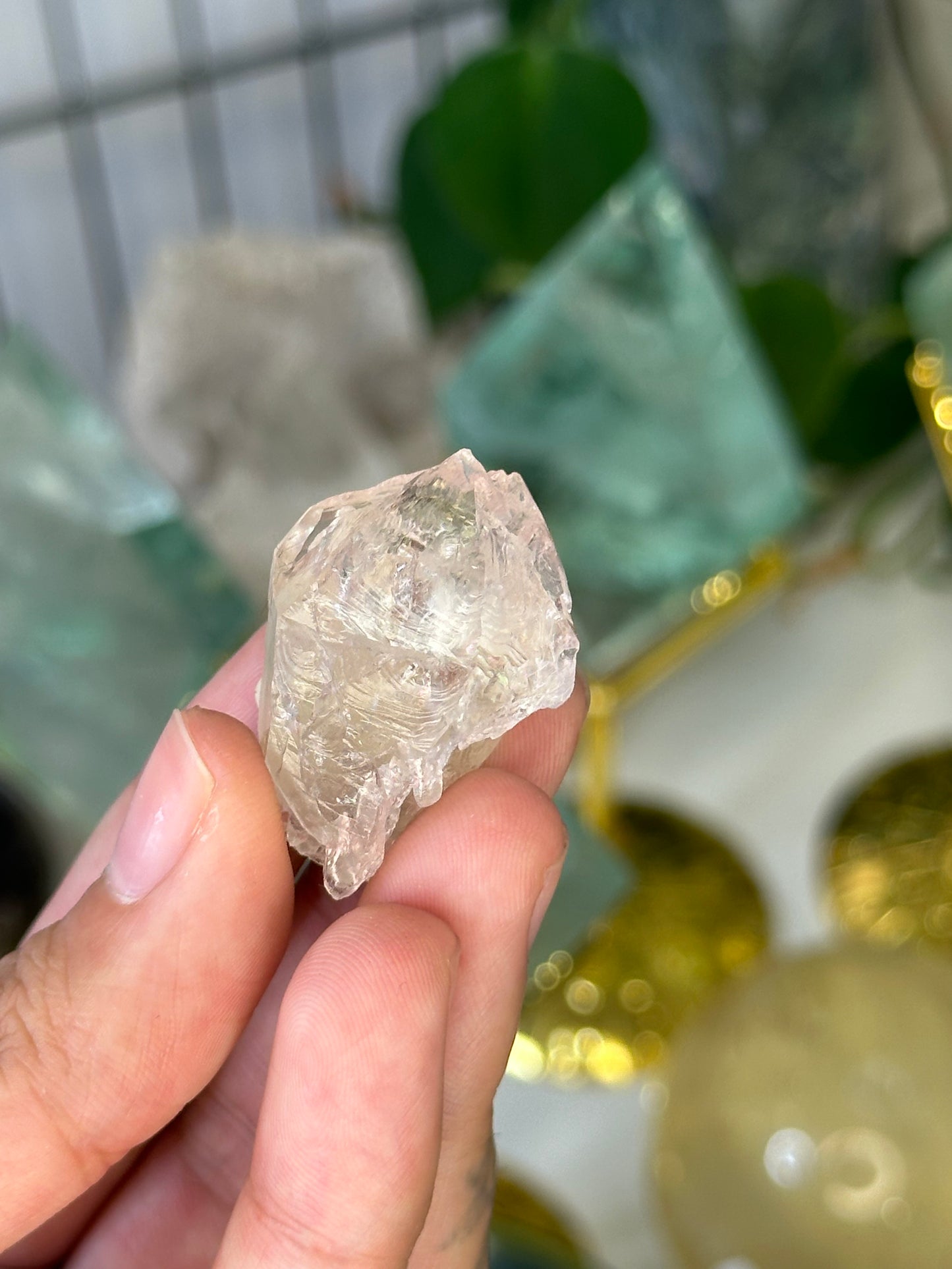 Smoky Elestial Rose Quartz 43