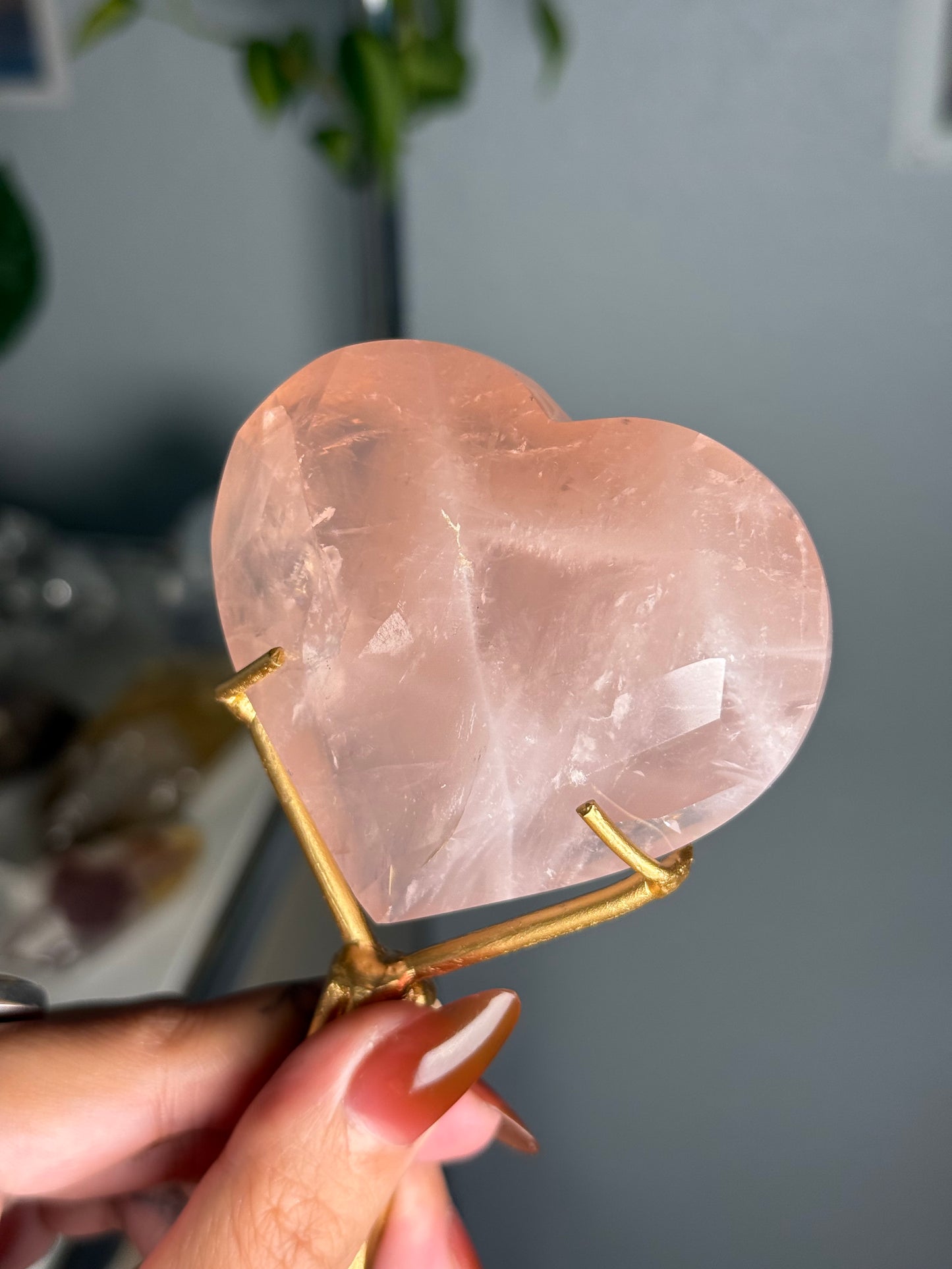 Rose Quartz Heart 110