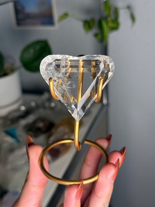 Clear Quartz Heart 36
