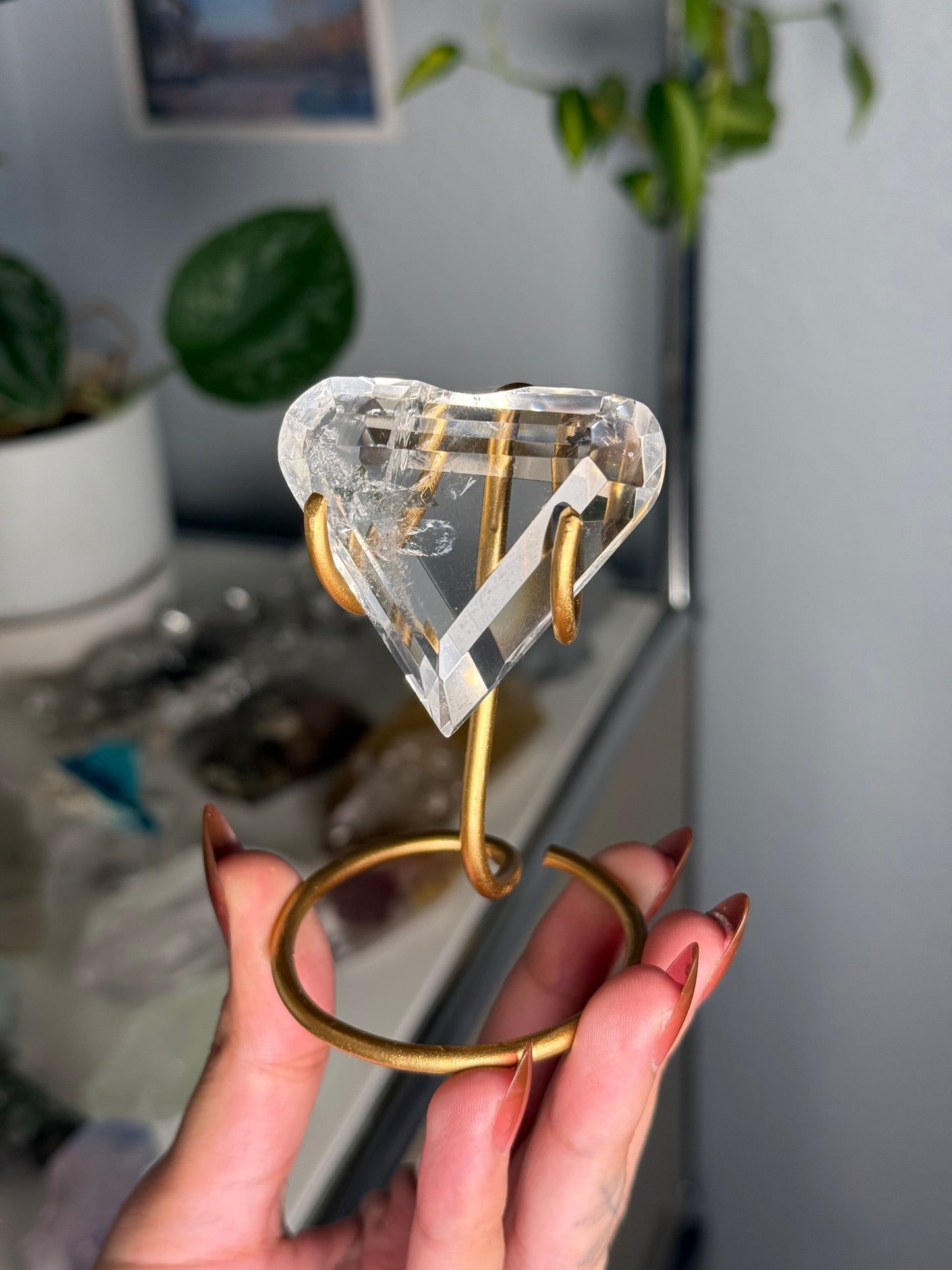 Clear Quartz Heart 36
