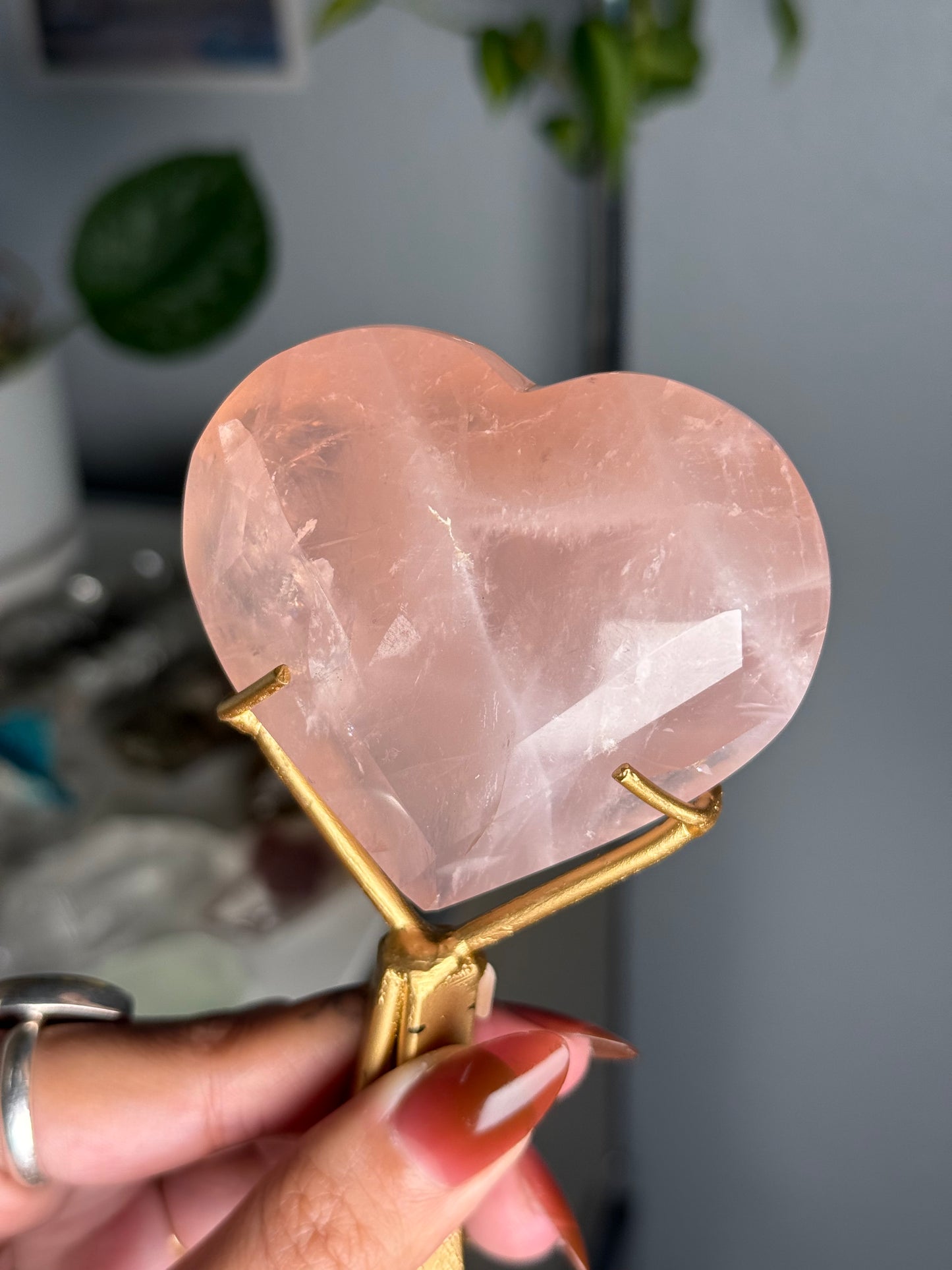 Rose Quartz Heart 110