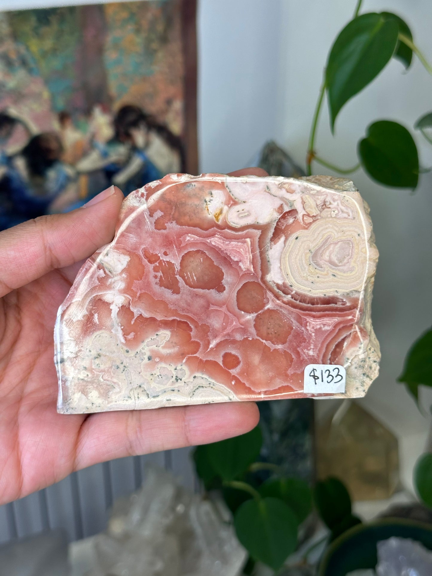 Rhodochrosite Slab 133