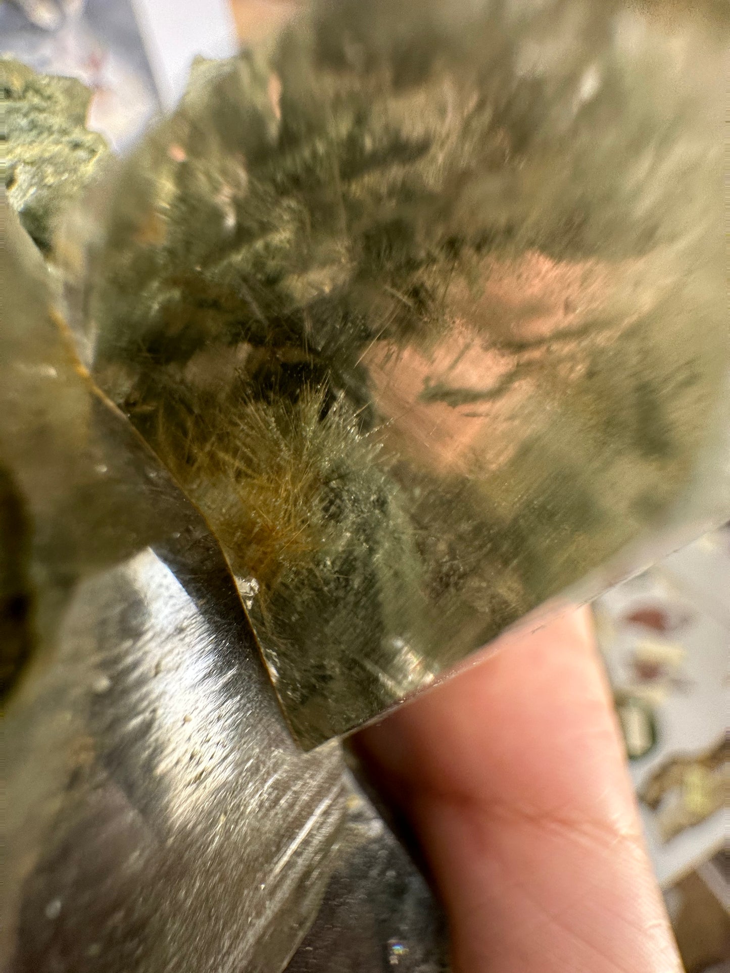 xl rutilated himalayan quartz with chlorite inclusions 505