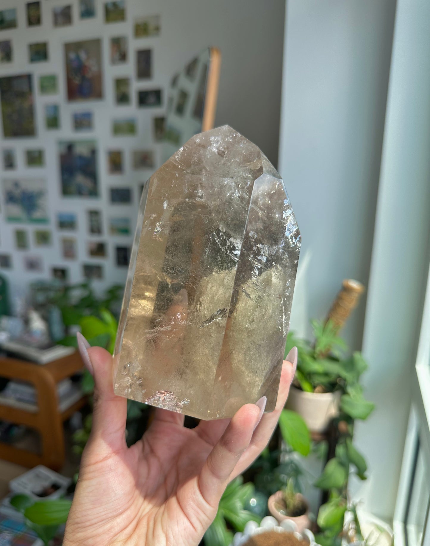 Chunky Smoky Garden Quartz Tower