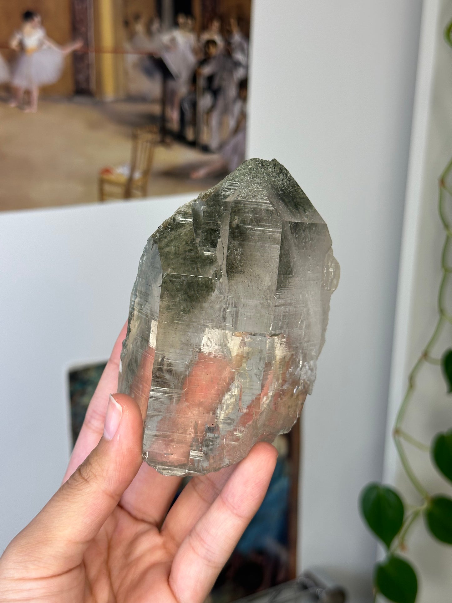 rutilated himalayan quartz with chlorite inclusions 365