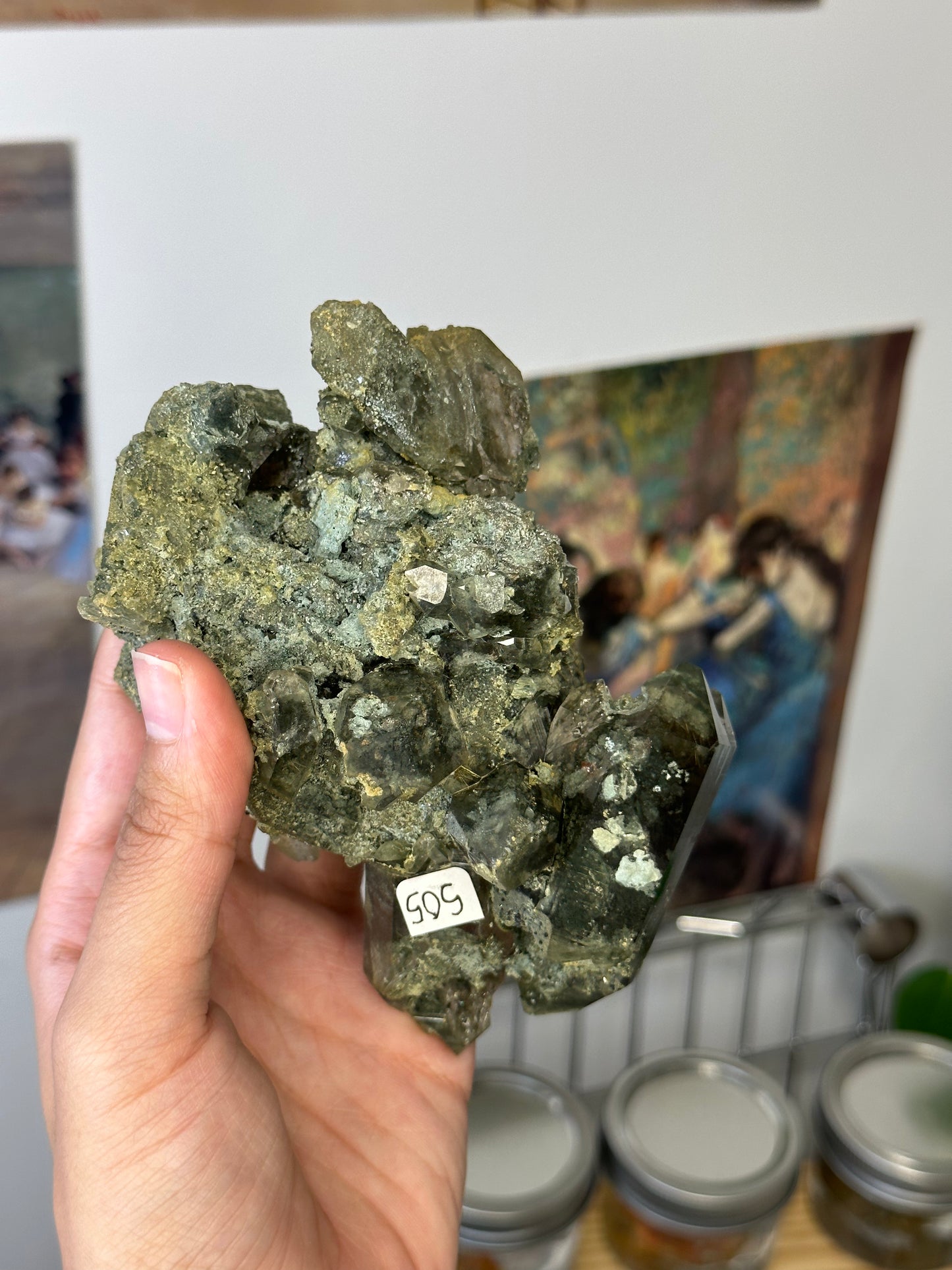 xl rutilated himalayan quartz with chlorite inclusions 505