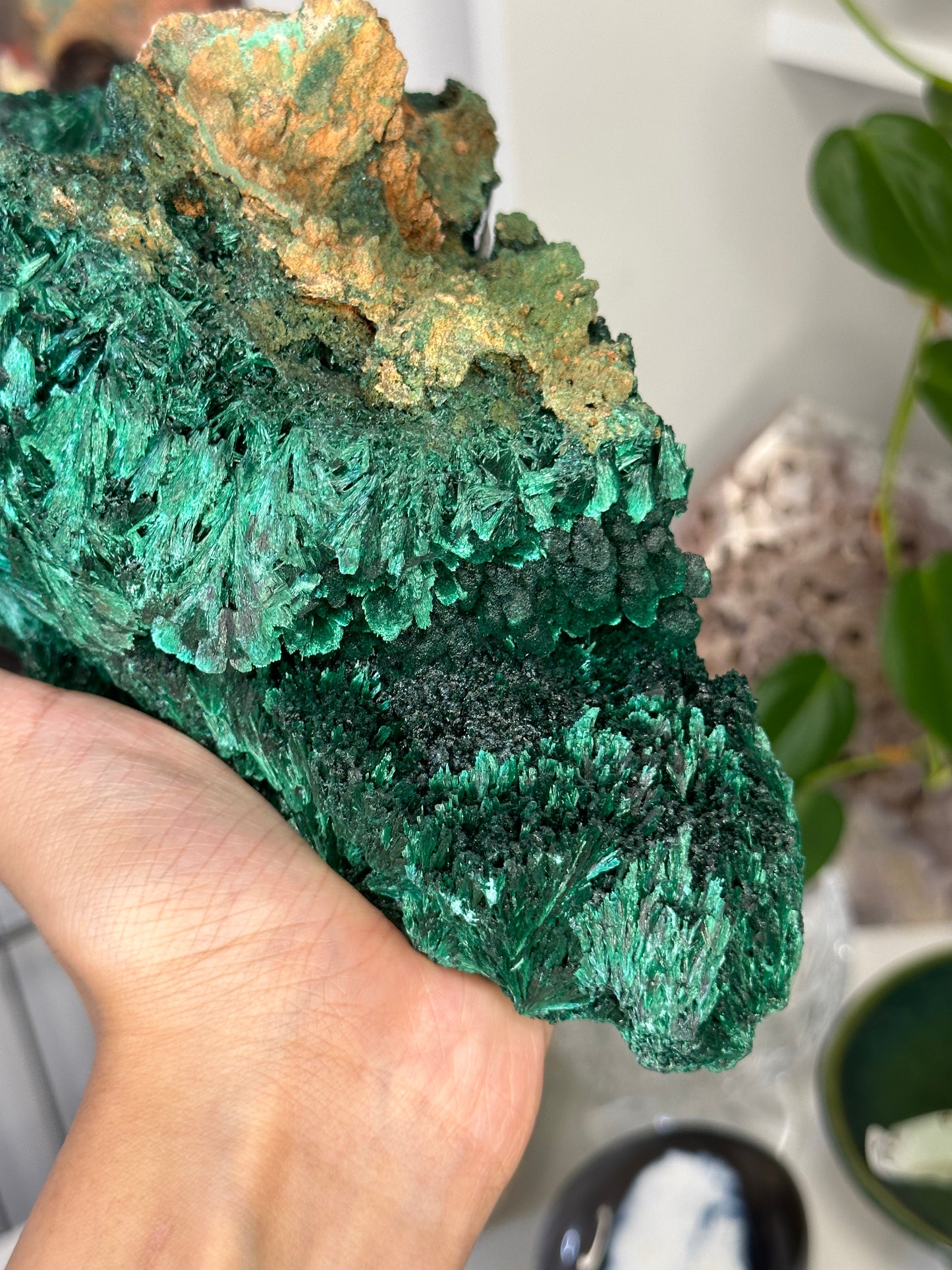 Silky Malachite Statement Piece 288