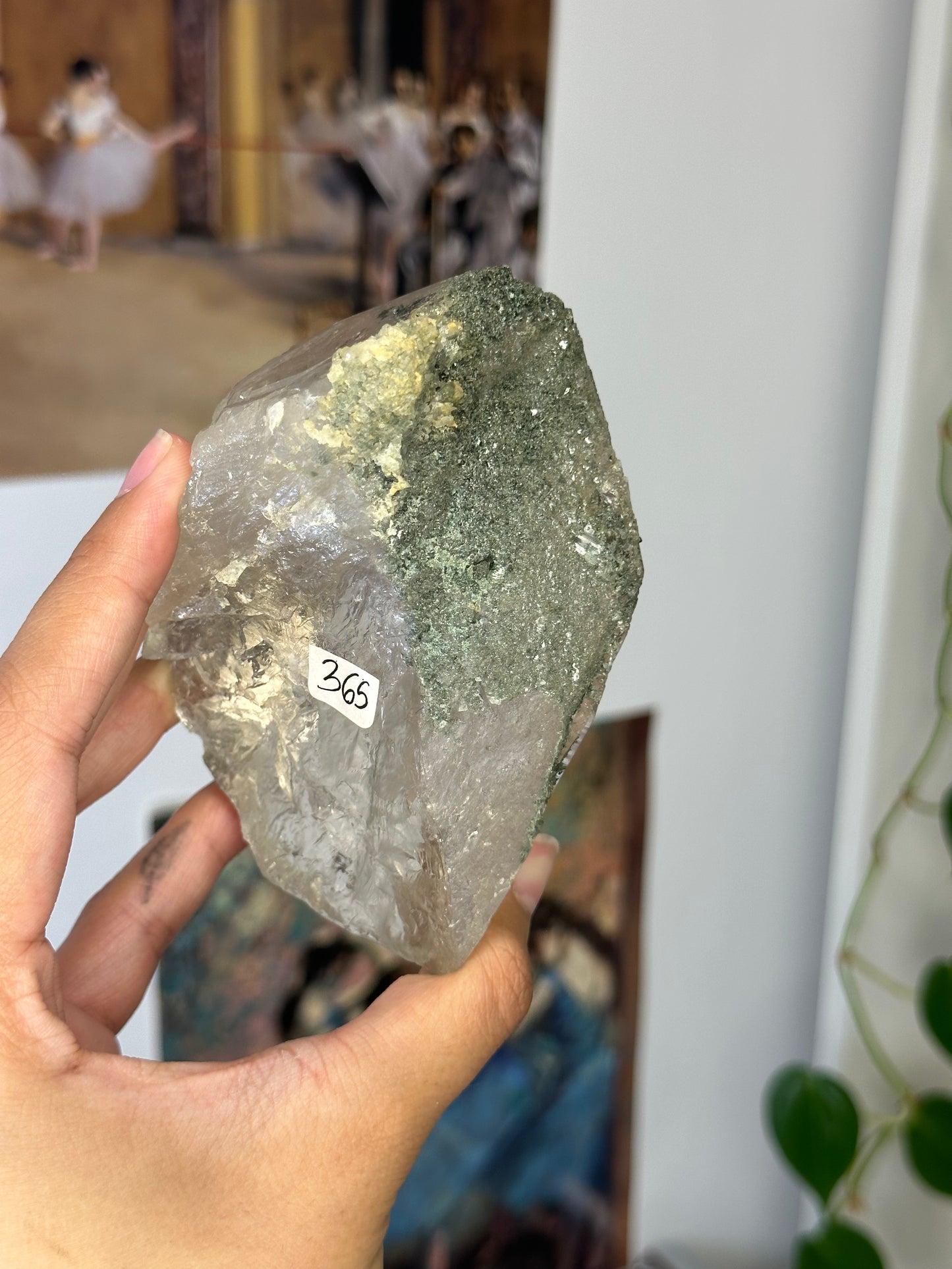 rutilated himalayan quartz with chlorite inclusions 365