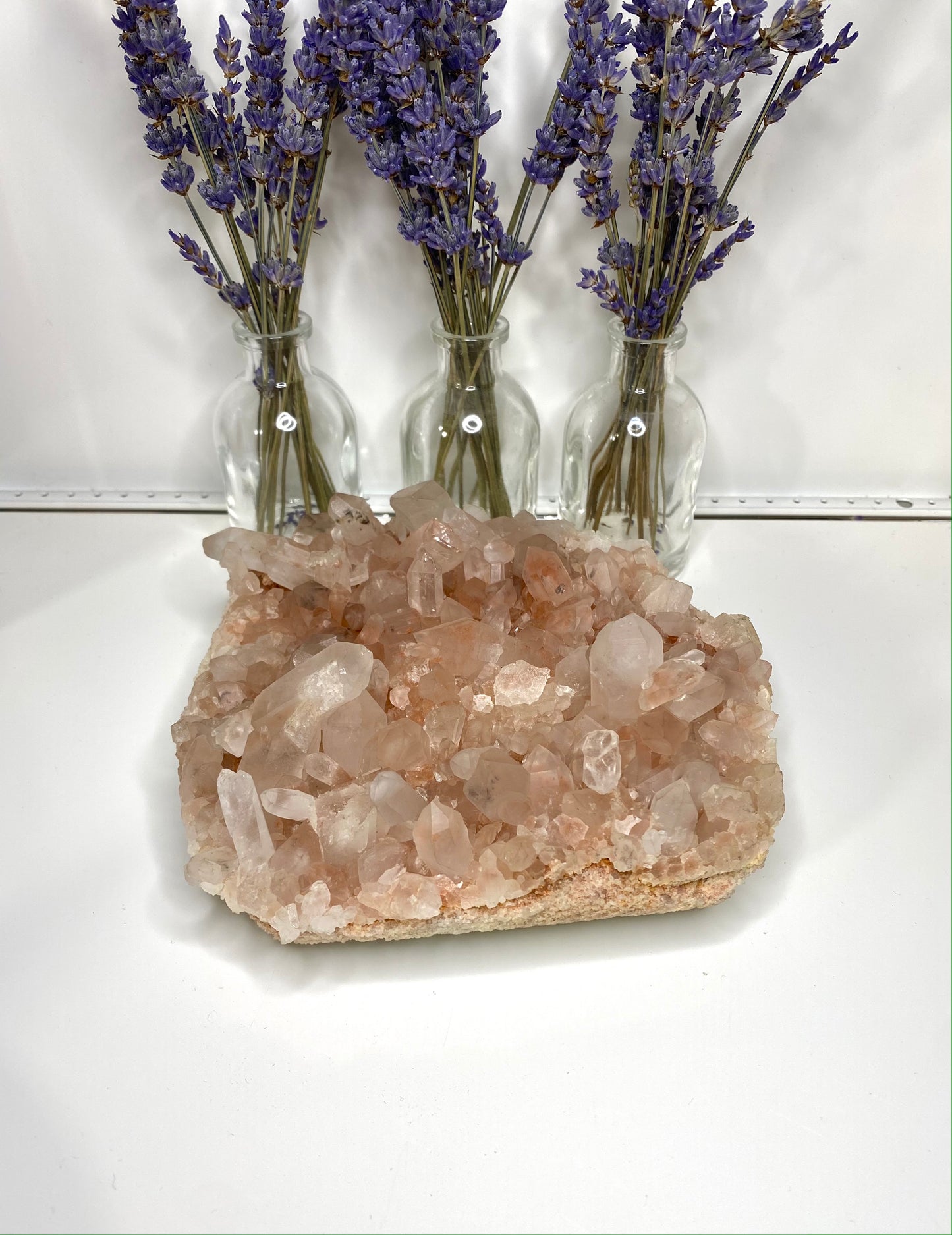Pink Himalayan Samadhi Quartz Cluster 385