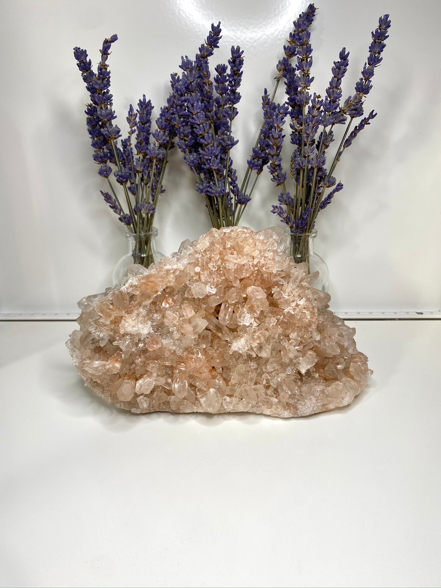 Pink Himalayan Samadhi Quartz Cluster 415b