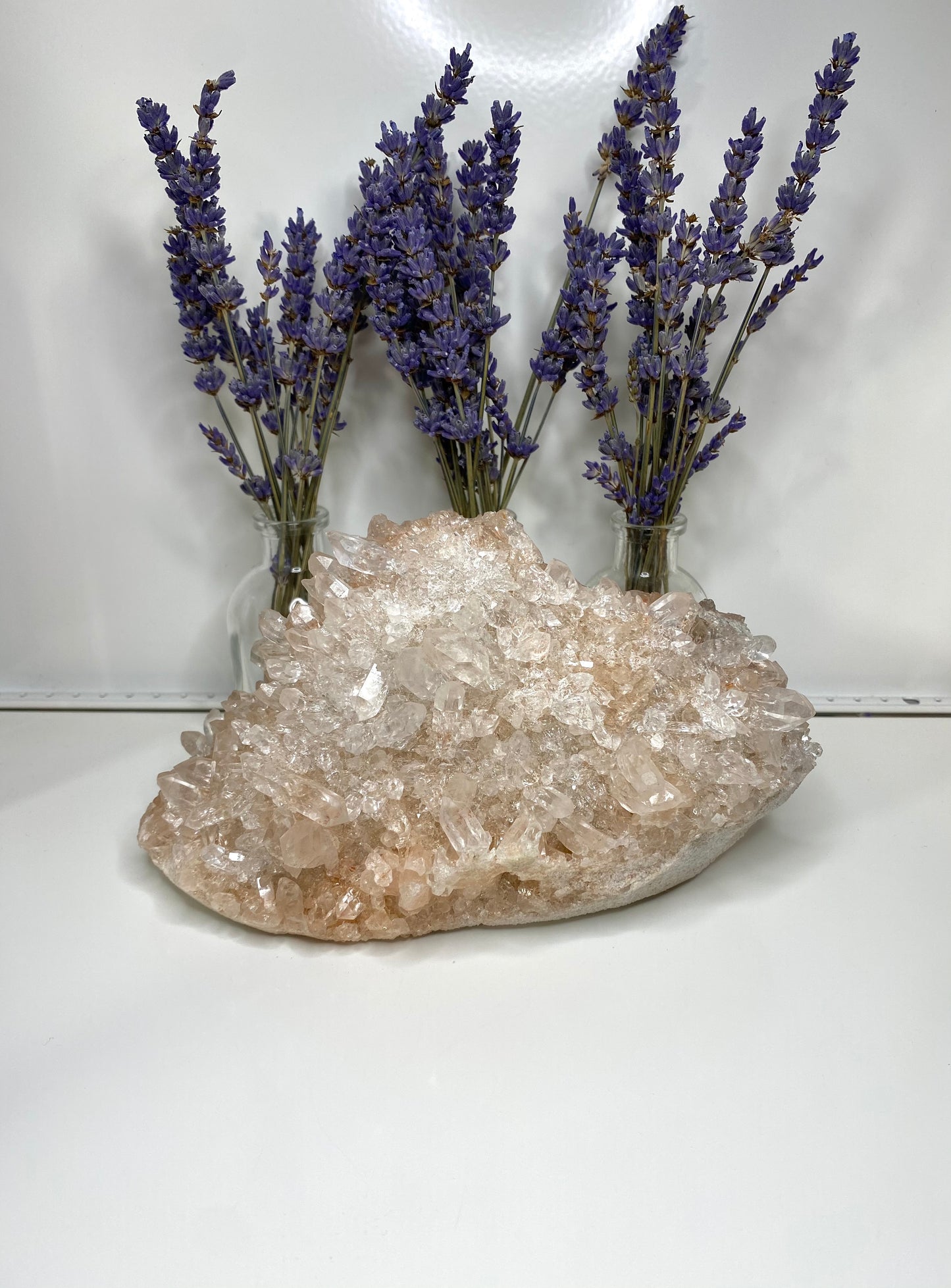 Pink Himalayan Samadhi Quartz Cluster 415b