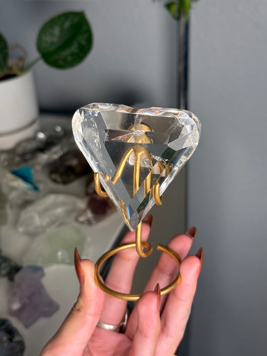 Clear Quartz Heart 77