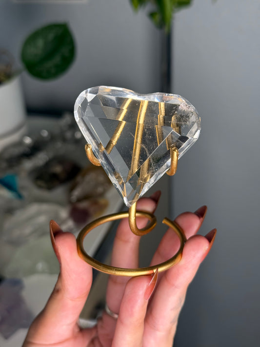 Clear Quartz Heart 46