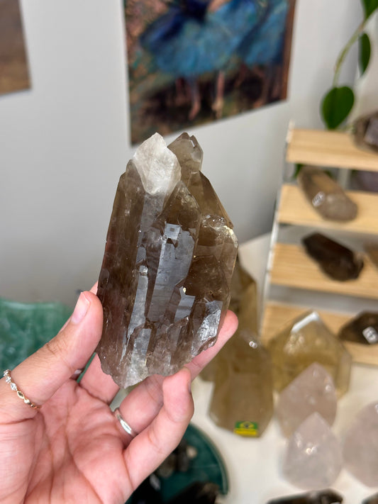 smokey elestial quartz 80